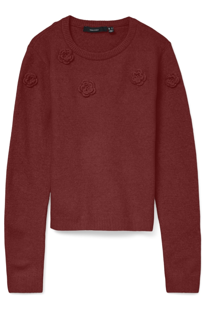 Vero Moda bordeaux dames trui | Vooraanzicht