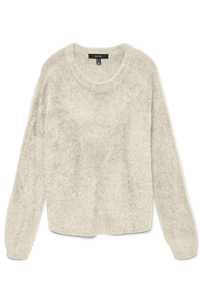 Vero Moda ecru dames trui | Vooraanzicht