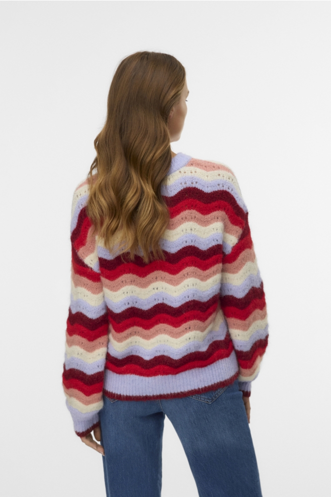 Vero Moda multi color dames trui | Model achteraanzicht