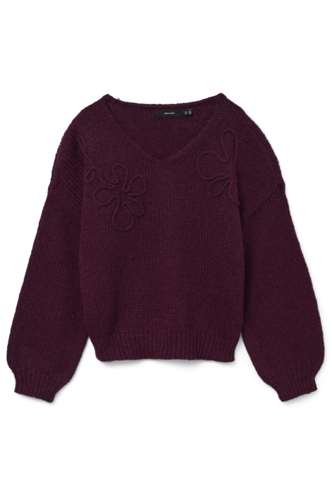 Vero Moda bordeaux dames trui | Vooraanzicht
