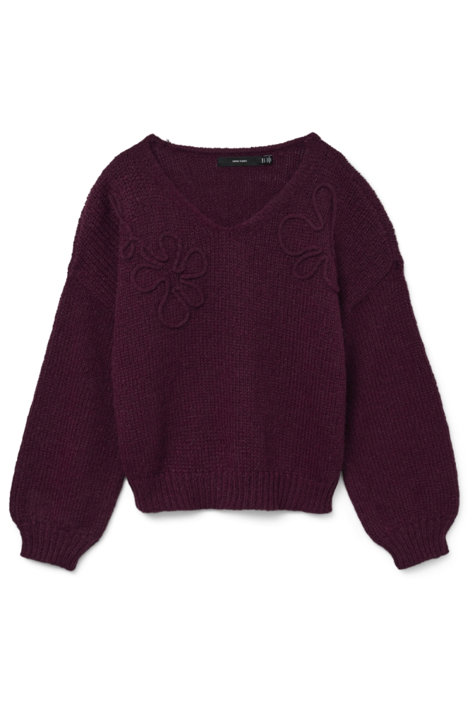 Vero Moda bordeaux dames trui | Vooraanzicht