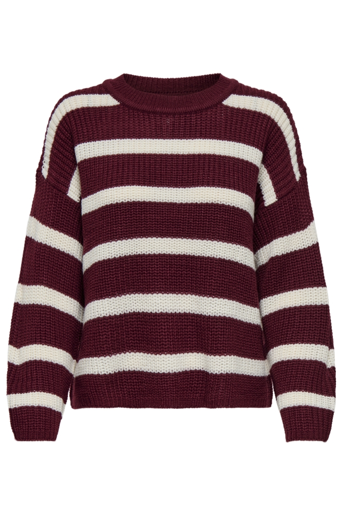 Jacqueline de Yong bordeaux dames trui | Vooraanzicht