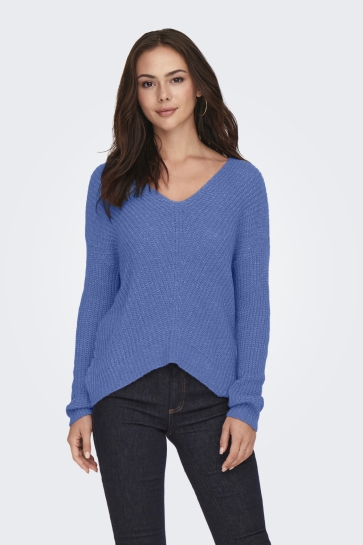 Jacqueline de Yong JDYNEW MEGAN L/S PULLOVER KNT NOOS 15208245 Ebb And Flow/W. White PL