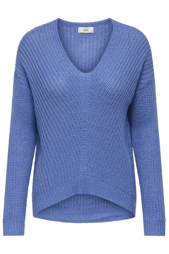 Jacqueline de Yong blauwe dames trui | Vooraanzicht