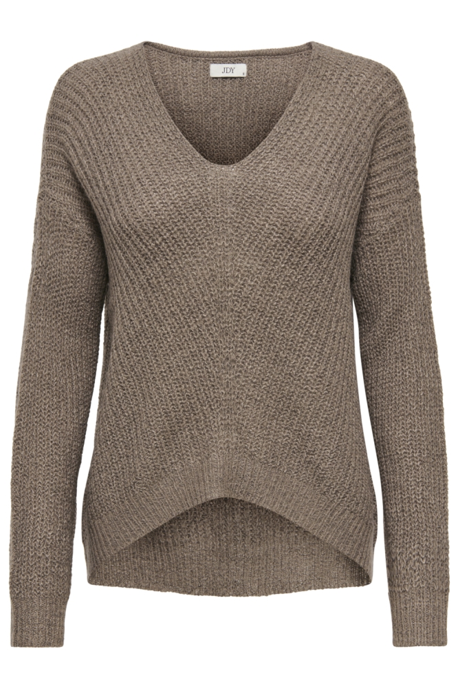 Jacqueline de Yong bruine dames trui | Vooraanzicht