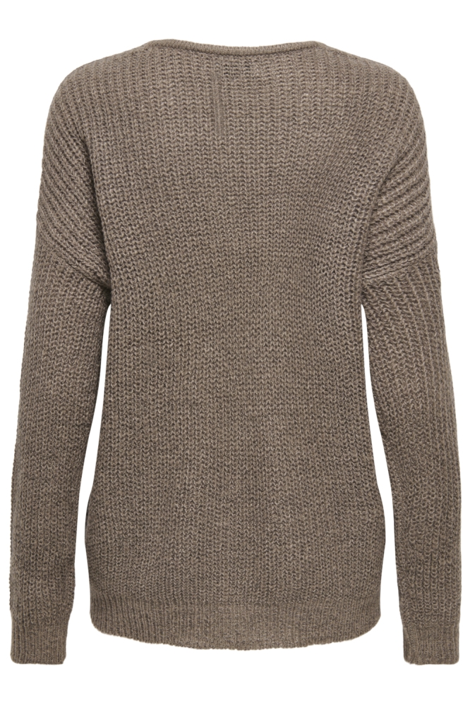 Jacqueline de Yong bruine dames trui | Achteraanzicht