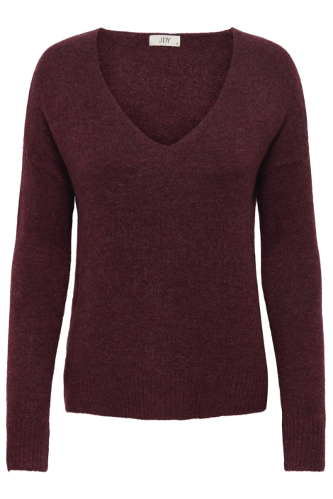 Jacqueline de Yong bordeaux dames trui | Vooraanzicht