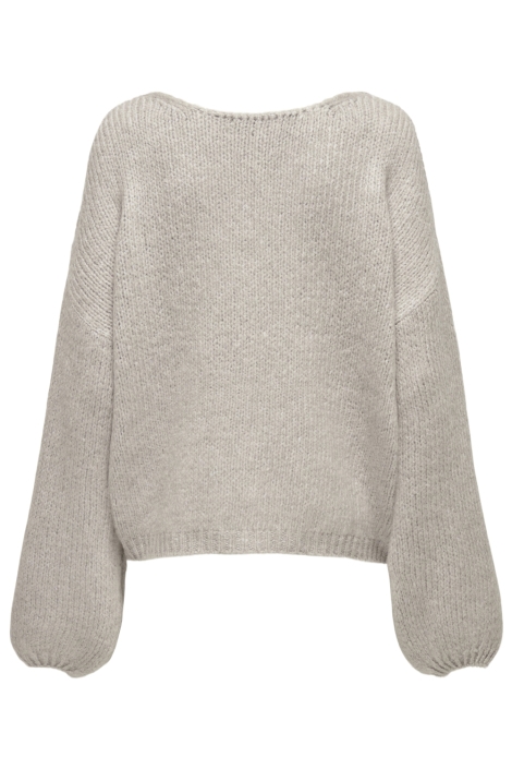 Jacqueline de Yong beige dames trui | Achteraanzicht