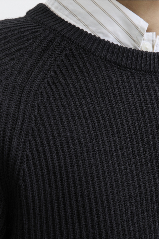 Jack & Jones zwarte heren trui | Close up