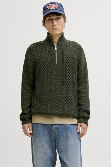 Jack & Jones Trui JJPAUL KNIT HALF ZIP 12279336 DUFFEL BAG