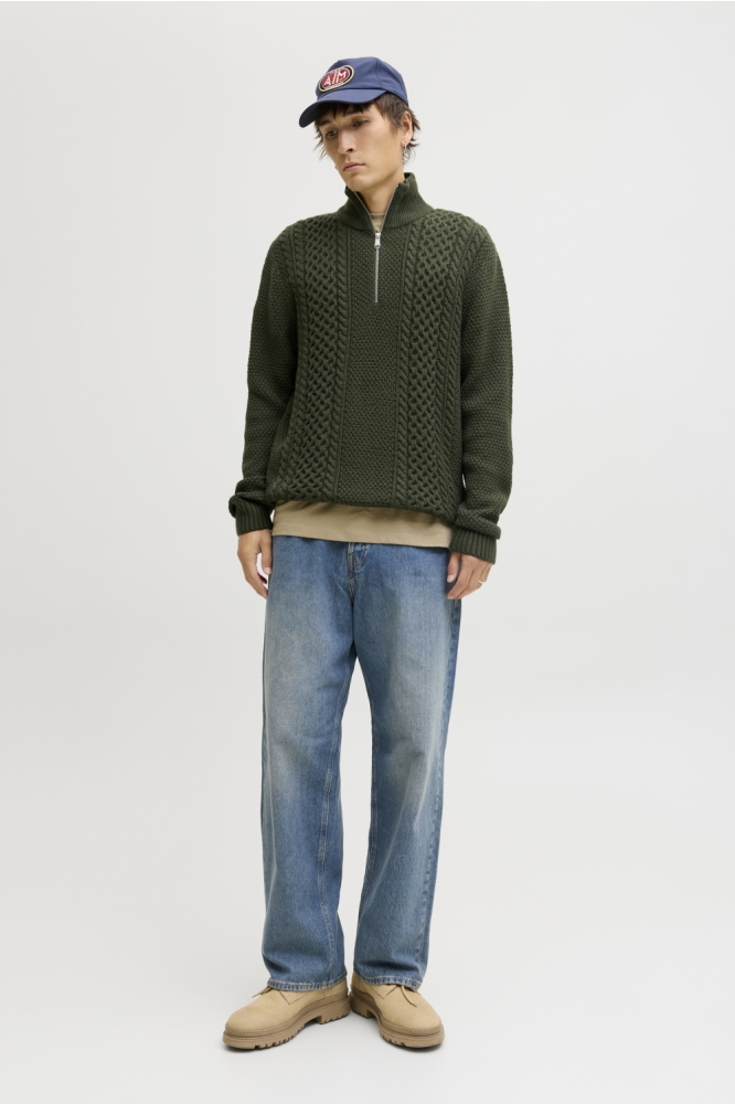 Jack & Jones groene heren trui | Model