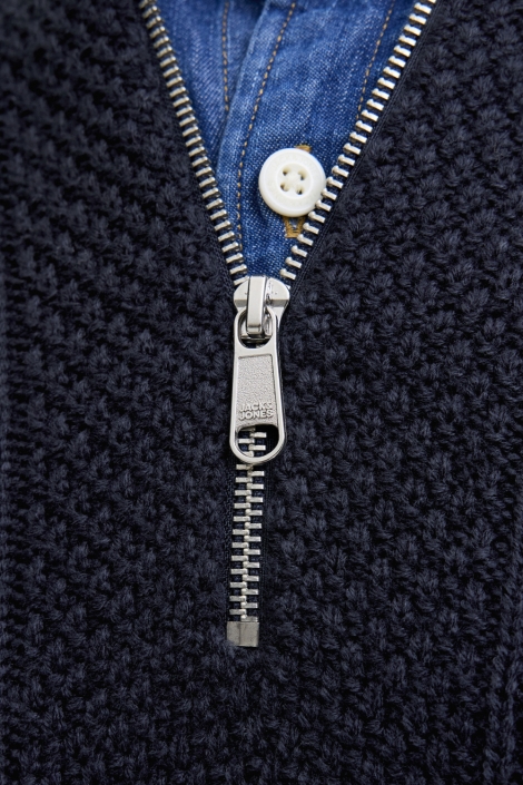 Jack & Jones blauwe heren trui | Close up