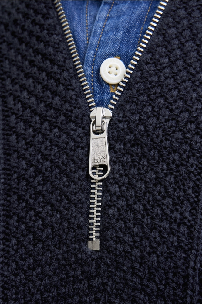 Jack & Jones blauwe heren trui | Close up