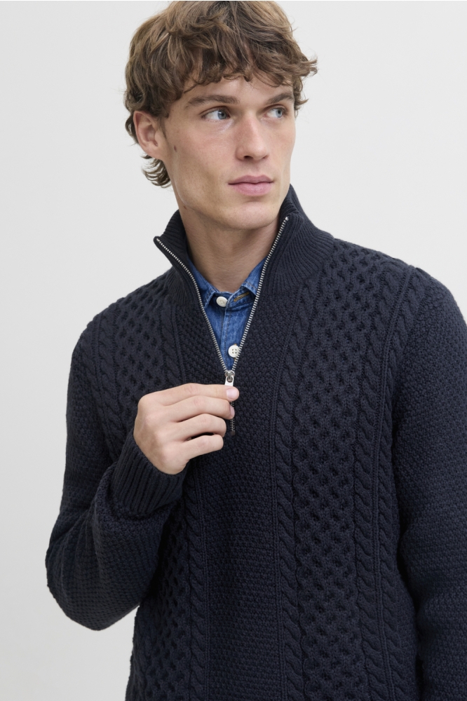 Jack & Jones blauwe heren trui | Close up