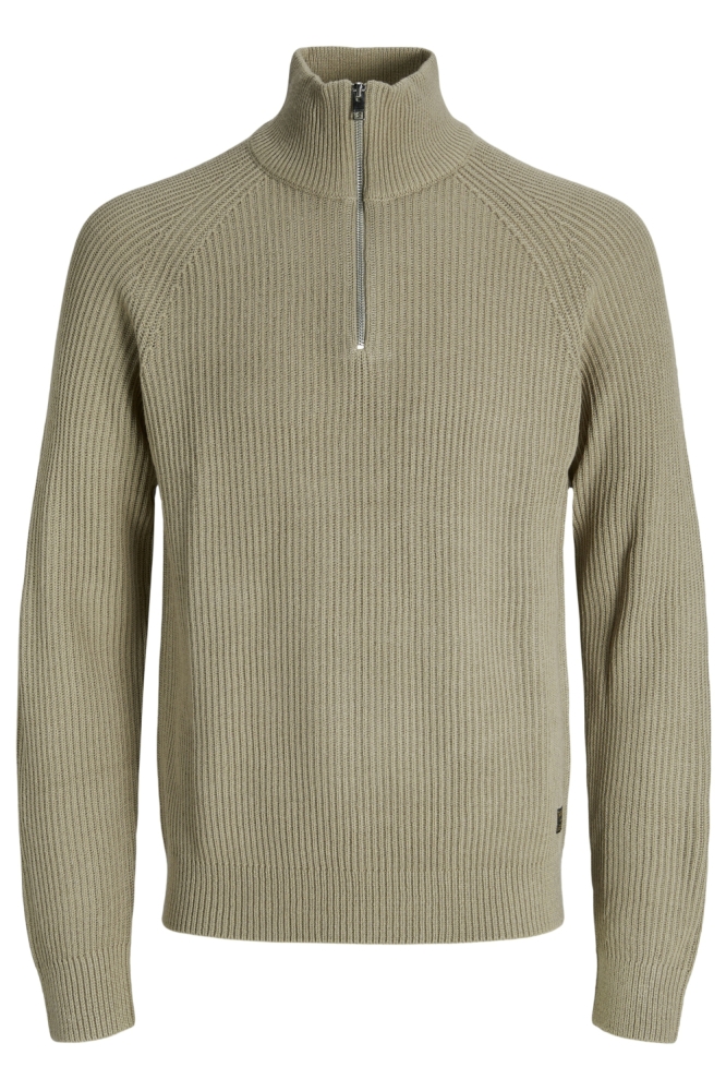 Jack & Jones beige heren trui | Vooraanzicht
