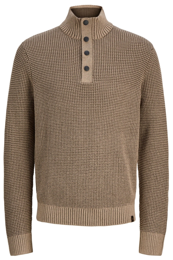 Jack & Jones zand heren trui | Vooraanzicht
