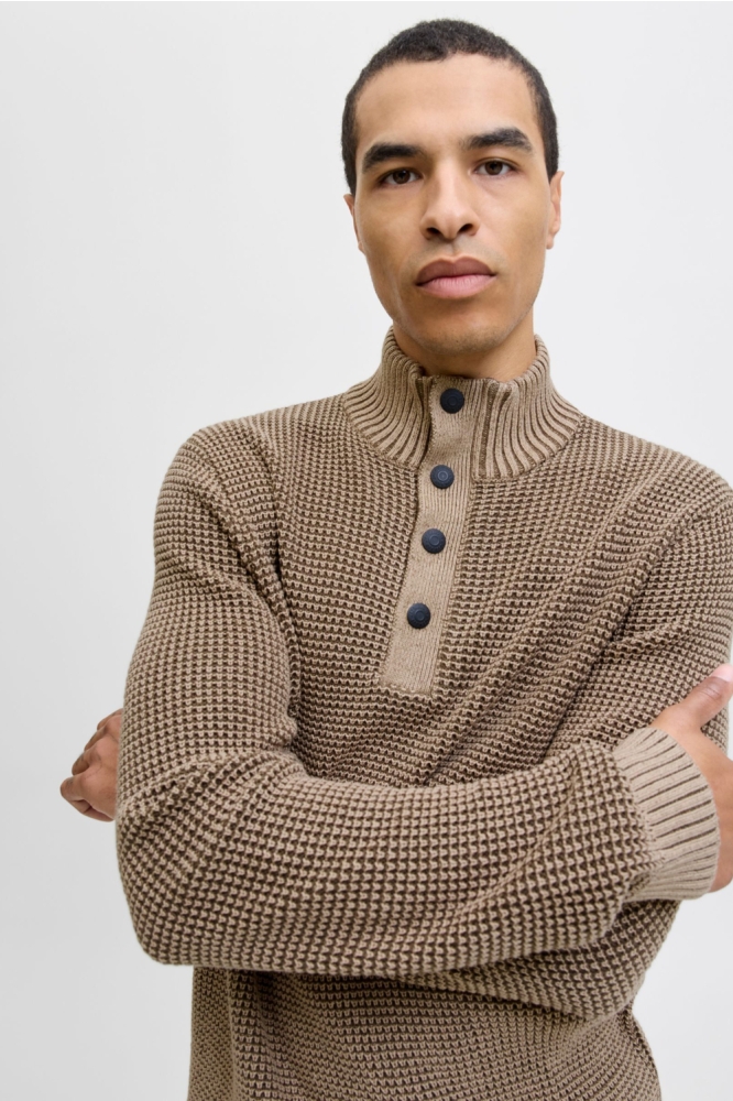 Jack & Jones zand heren trui | Close up