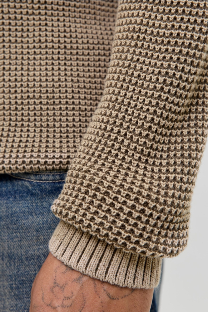 Jack & Jones zand heren trui | Kleurstaal