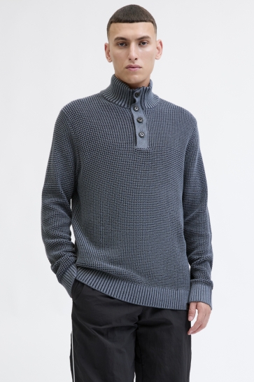 Jack & Jones JJETHAN KNIT HIGH NECK 12278965 SKY CAPTAIN/TWIST W.