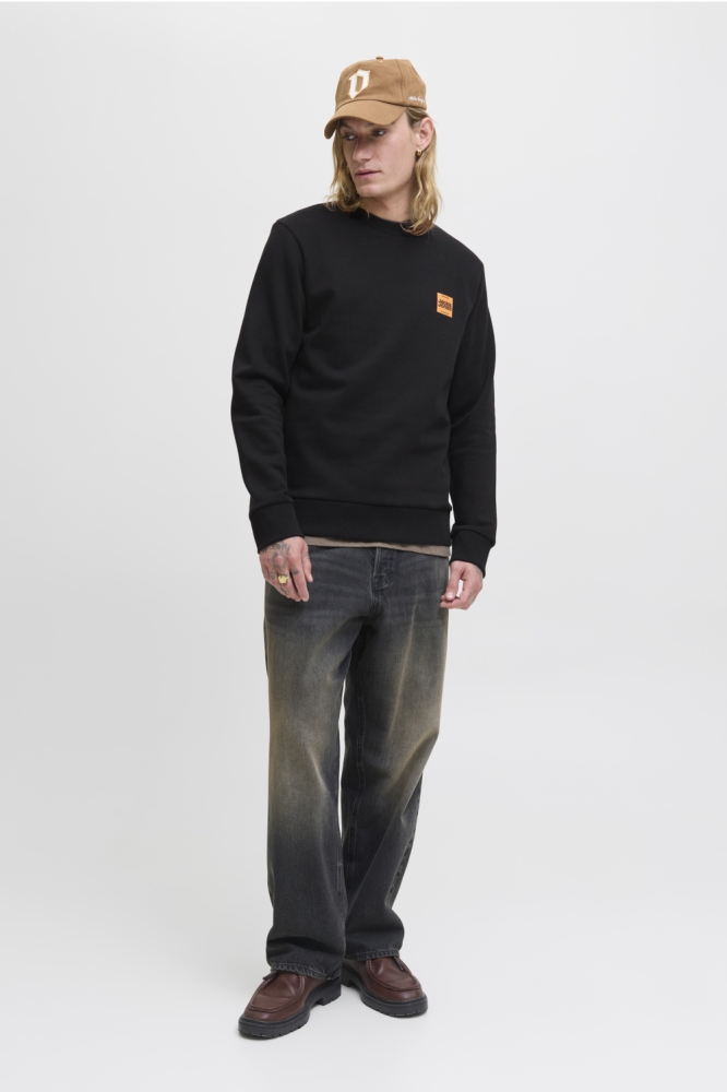 Jack & Jones zwarte heren sweater | Model