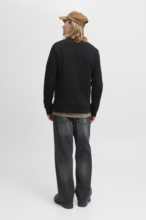 Jack & Jones zwarte heren sweater | Model