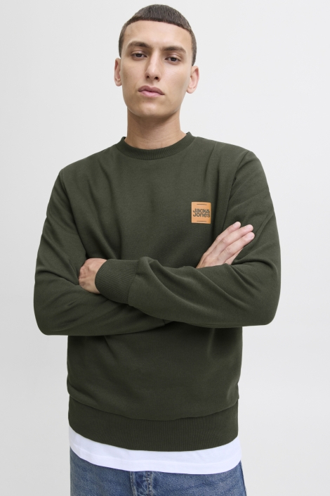 Jack & Jones groene heren sweater | Model
