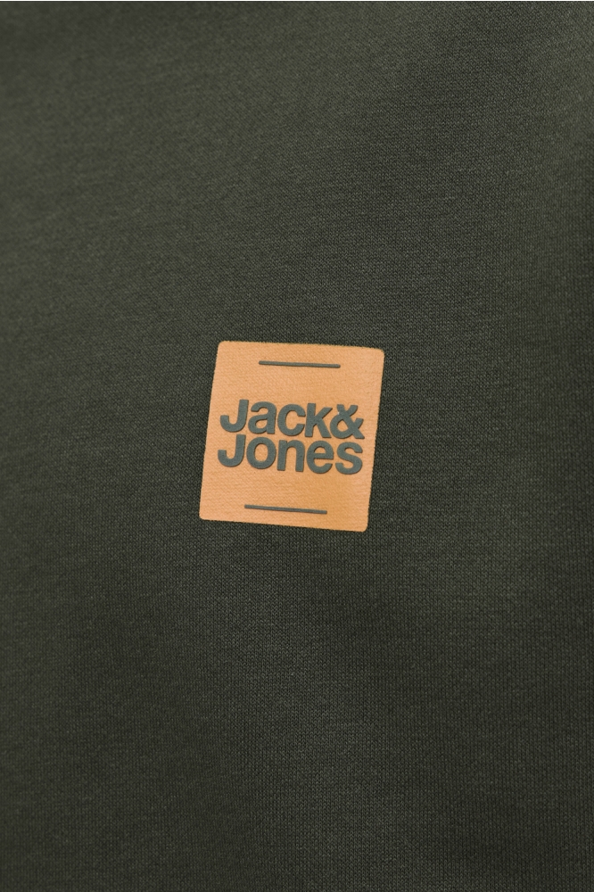Jack & Jones groene heren sweater | Close up