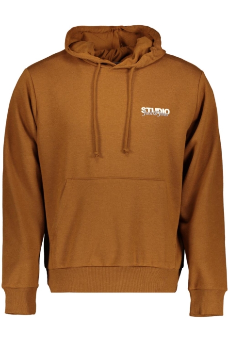 Jack & Jones bruine heren sweater | Vooraanzicht