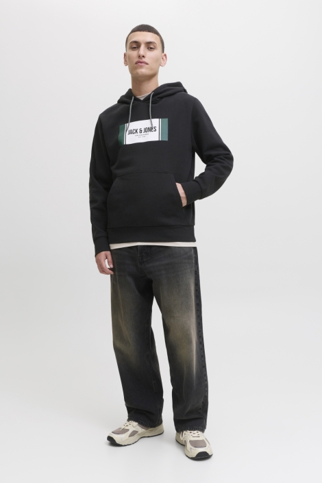 Jack & Jones zwarte heren sweater | Model