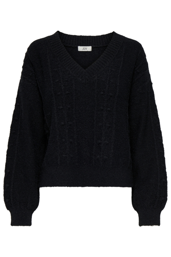 Jacqueline de Yong zwarte dames trui | Vooraanzicht