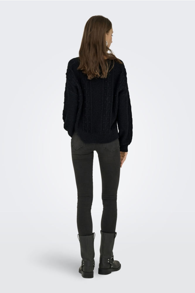 Jacqueline de Yong zwarte dames trui | Model