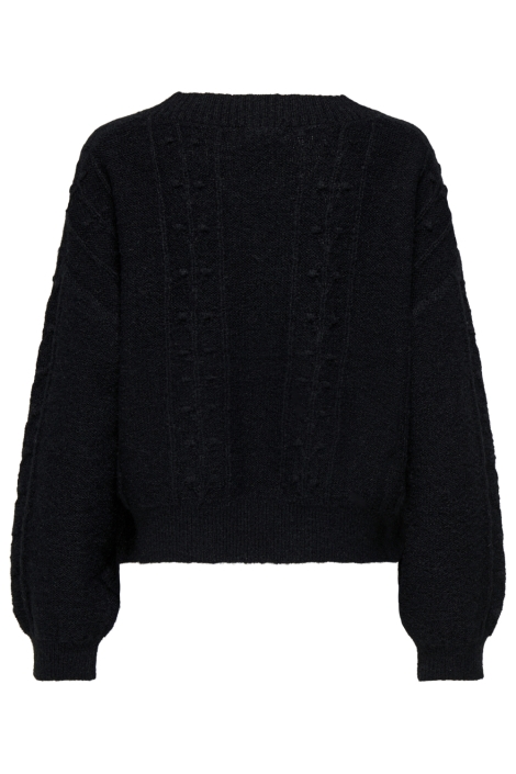 Jacqueline de Yong zwarte dames trui | Achteraanzicht