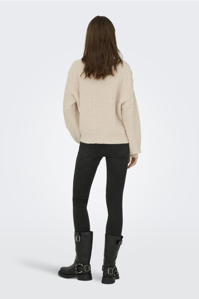 Jacqueline de Yong beige dames trui | Model