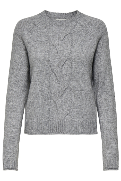 Jacqueline de Yong grijze dames trui | Vooraanzicht