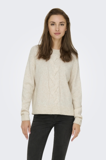 Jacqueline de Yong Trui JDYSUSANNA L/S O-NECK RAGLAN PULL K 15351909 Whitecap Gray/MELANGE