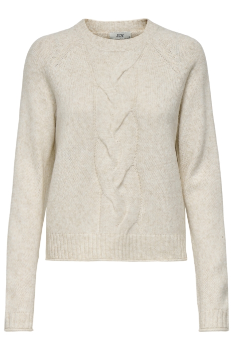 Jacqueline de Yong ecru dames trui | Vooraanzicht