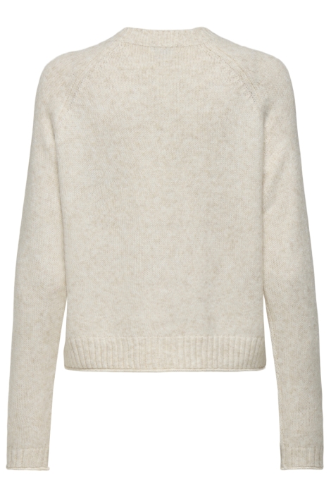 Jacqueline de Yong ecru dames trui | Achteraanzicht