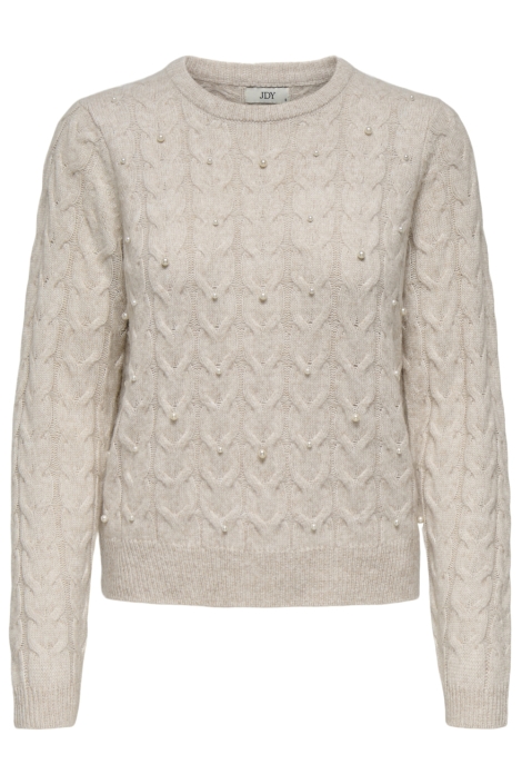 Jacqueline de Yong beige dames trui | Vooraanzicht