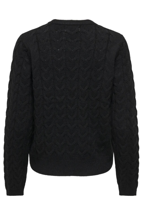 Jacqueline de Yong zwarte dames trui | Achteraanzicht