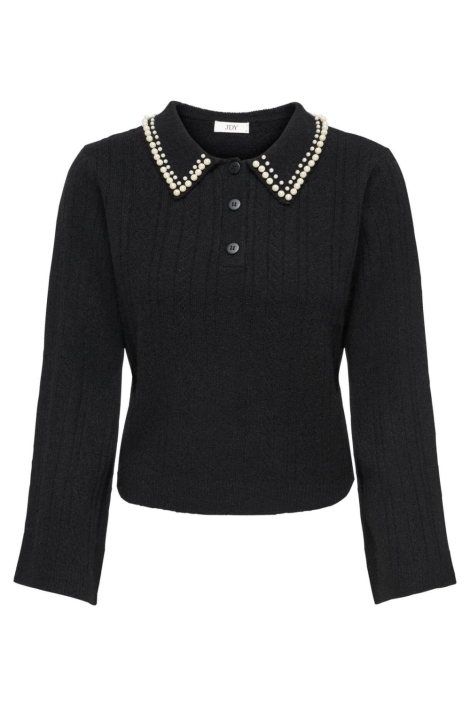 Jacqueline de Yong zwarte dames trui | Vooraanzicht