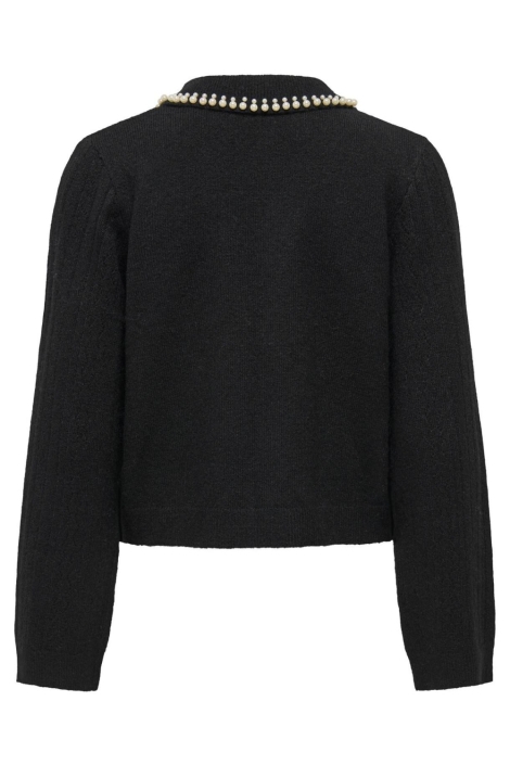 Jacqueline de Yong zwarte dames trui | Achteraanzicht