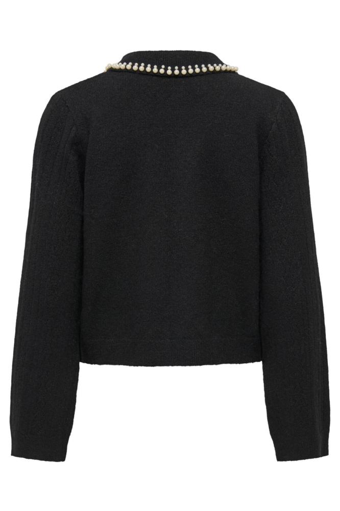 Jacqueline de Yong zwarte dames trui | Achteraanzicht