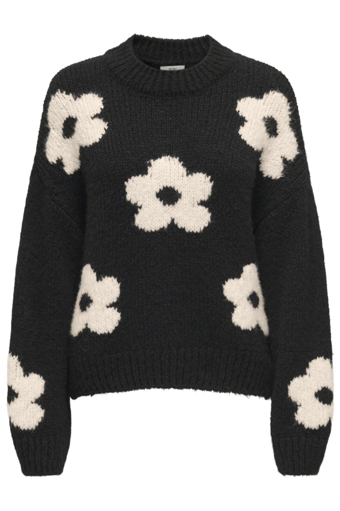 Jacqueline de Yong zwarte dames trui | Vooraanzicht