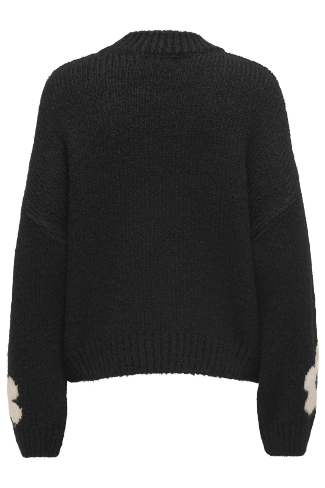 Jacqueline de Yong zwarte dames trui | Achteraanzicht