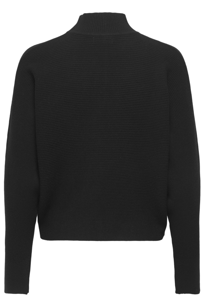 Jacqueline de Yong zwarte dames trui | Achteraanzicht