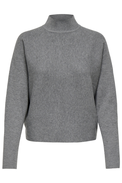 Jacqueline de Yong grijze dames trui | Vooraanzicht