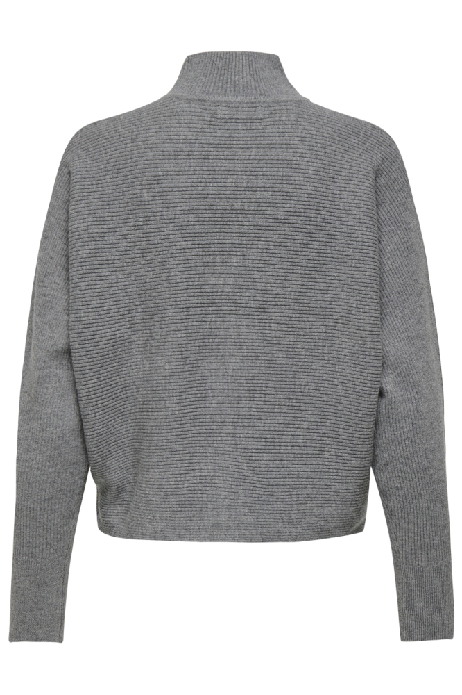 Jacqueline de Yong grijze dames trui | Achteraanzicht