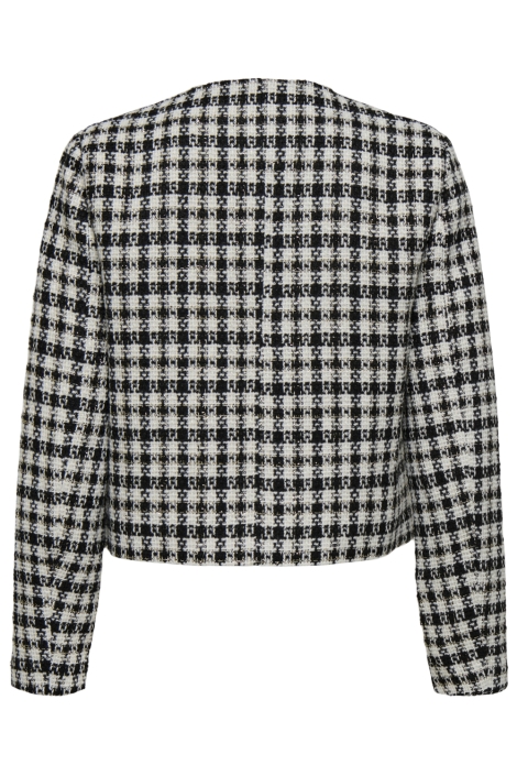 Jacqueline de Yong zwarte dames vest | Achteraanzicht