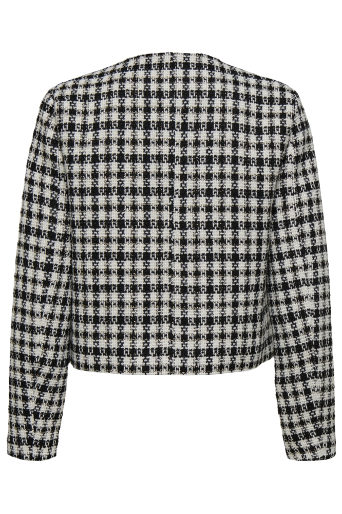 Jacqueline de Yong zwarte dames vest | Achteraanzicht