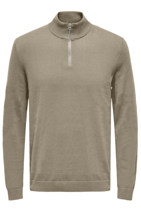 Only & Sons camel heren trui | Vooraanzicht
